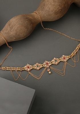 Multicolor Cubic Zirconia Waist Belt