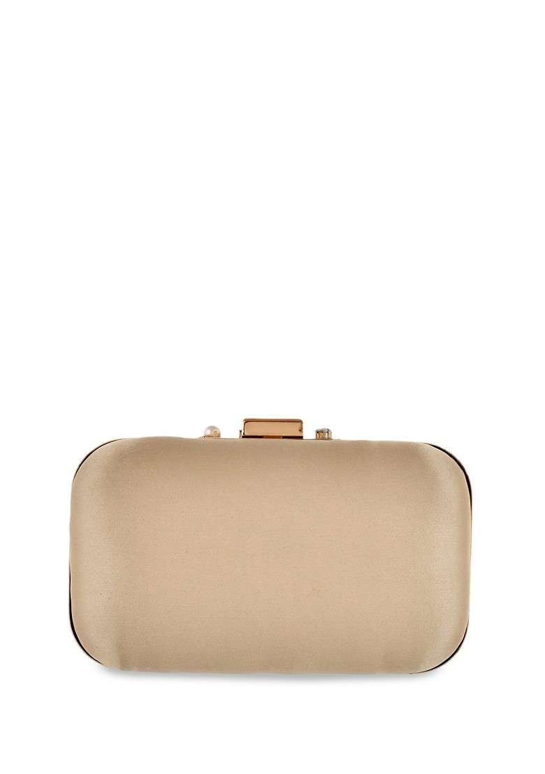 Gold Plated Embellished Clutch - Indya
