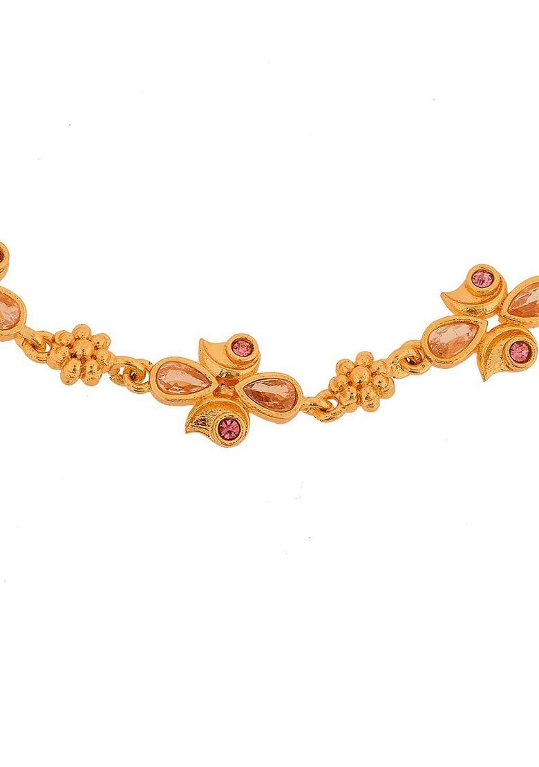 Silver Plated Oxidised Anklet