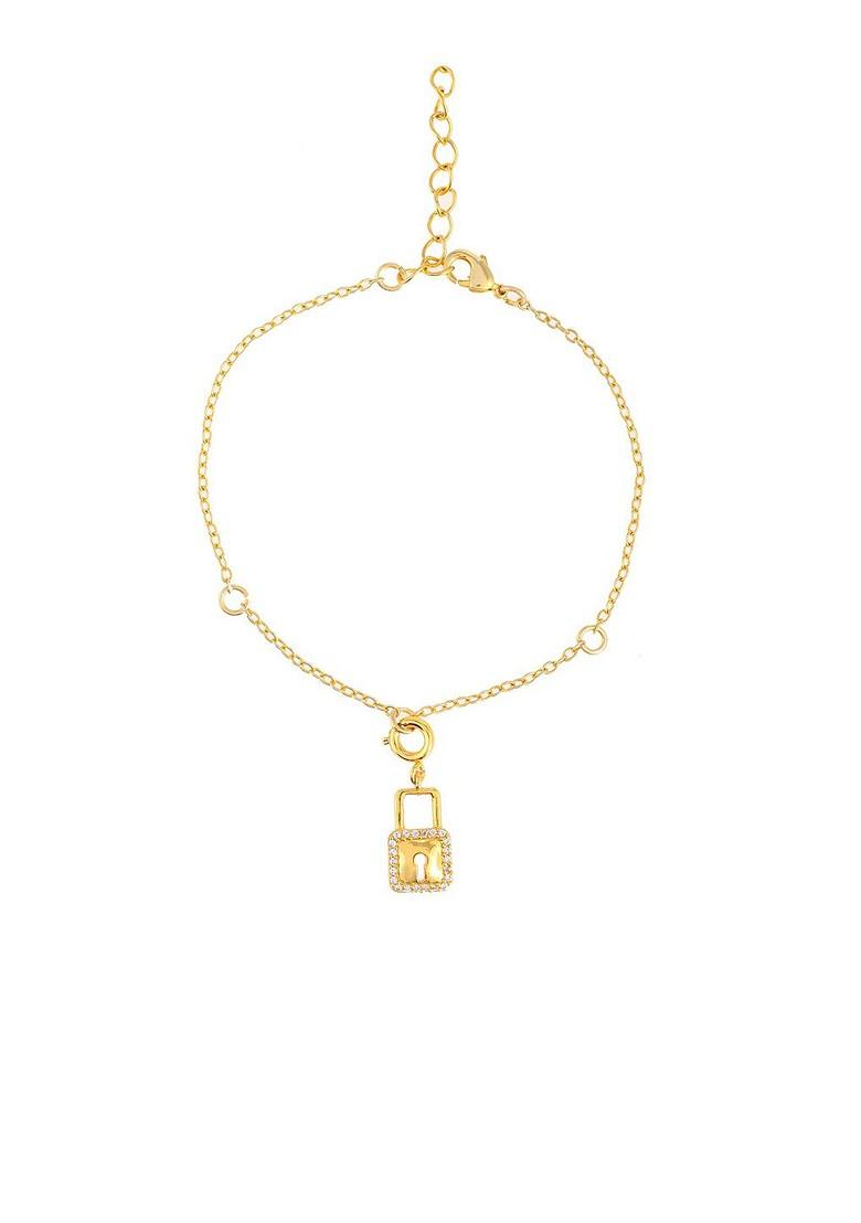 Gold Plated Cz Stone Studded Charms