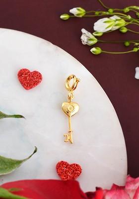 Gold Plated Cz Stone Studded Charms