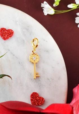 Gold Plated Cz Stone Studded Charms