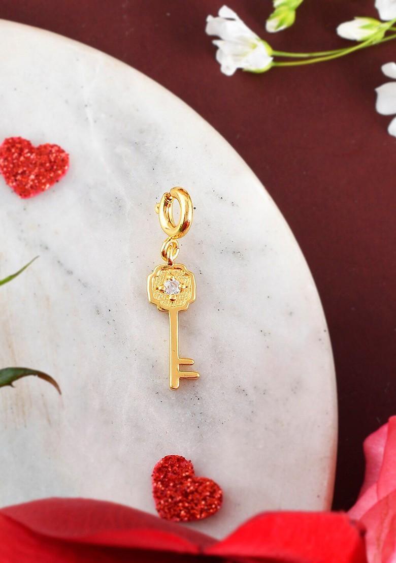 Gold Plated Cz Stone Studded Charms