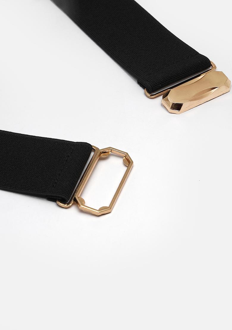 Gold Circular Gold Plated Adjustable Broad Belt