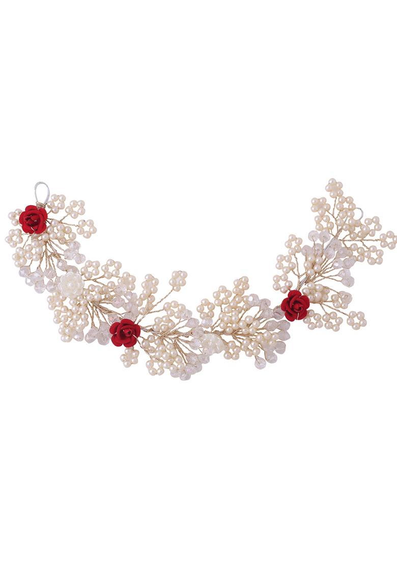 Gold Rajputi Gold Plated Kundan Matha Patti Hairband