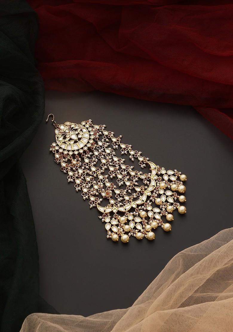 Gold Tone Polki Passa - Indya