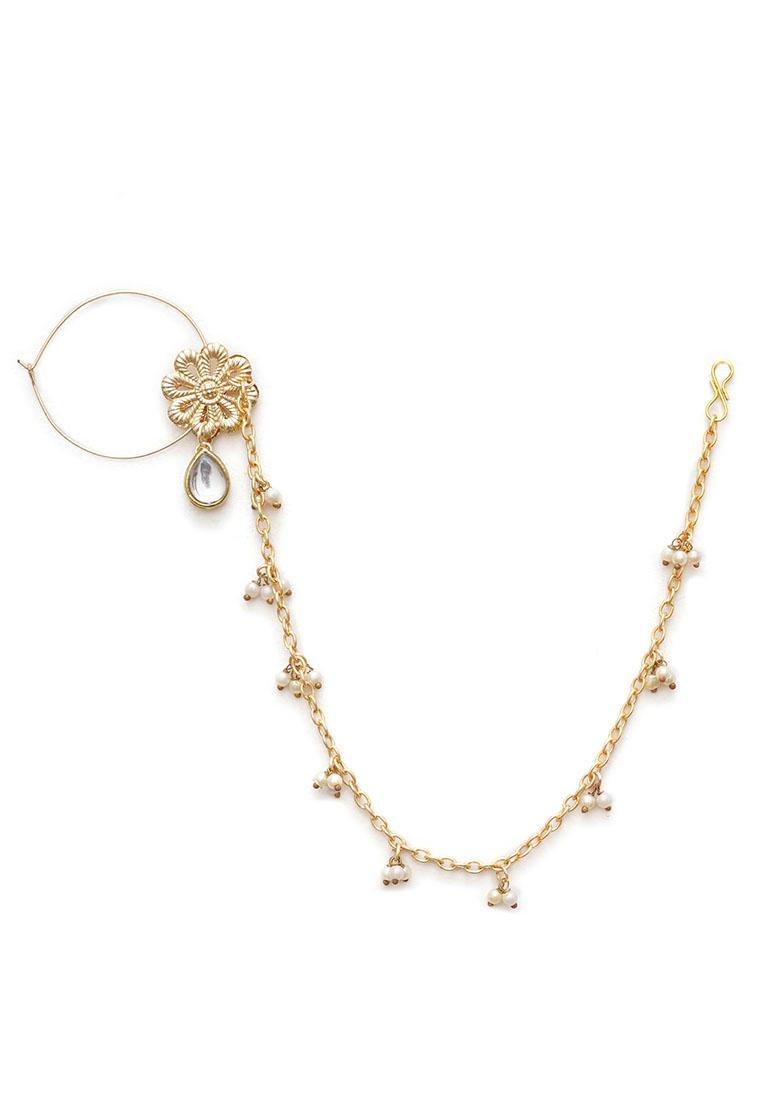 White Flower Mixed Alloy Nath