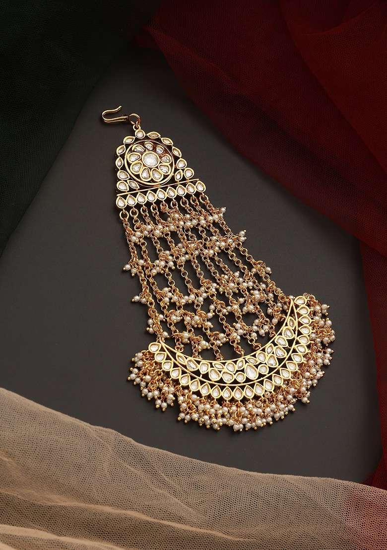 Gold Tone Polki Passa - Indya