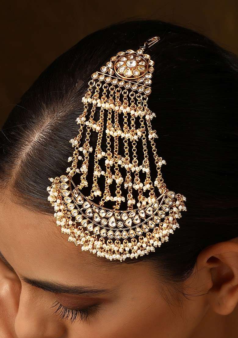 Gold Tone Polki Passa - Indya