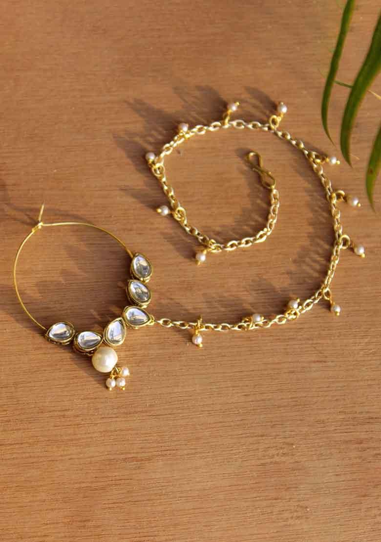 White Gleaming Glory Mixed Alloy Nath