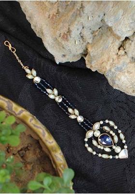 Blue Hues Mixed Alloy Maangtikka