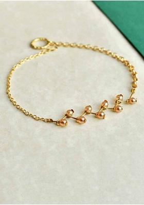 Gold Twist Me Half Mixed Alloy Anklets