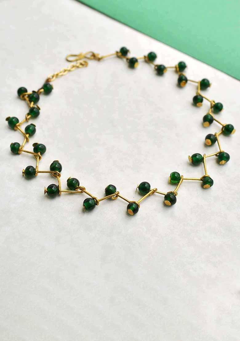 Green Twist Me Mixed Alloy Anklets