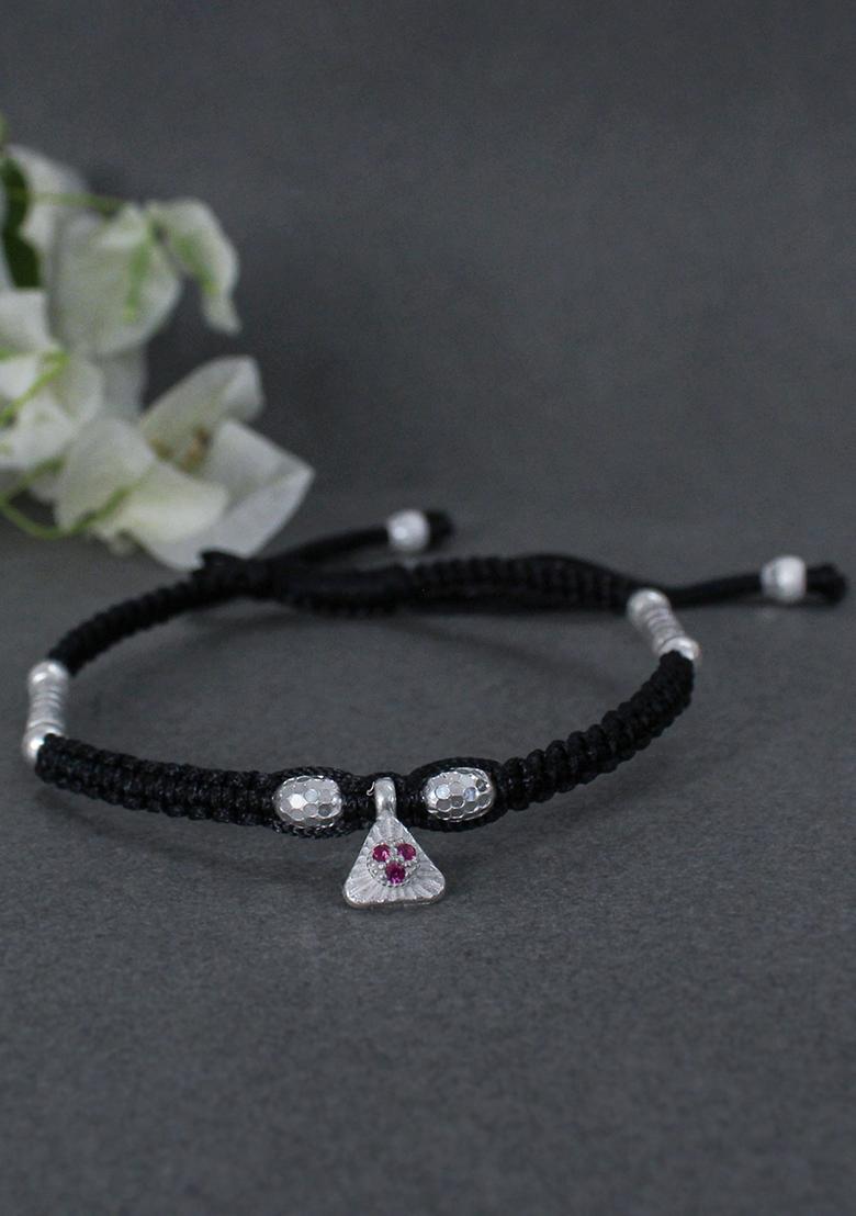Silver Beaded Sterling Silver Anklets