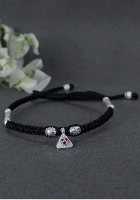Silver Beaded Sterling Silver Anklets