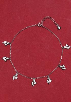 925 Pure Silver Multiple Charm Anklet