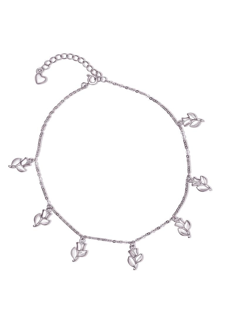925 Pure Silver Multiple Charm Anklet