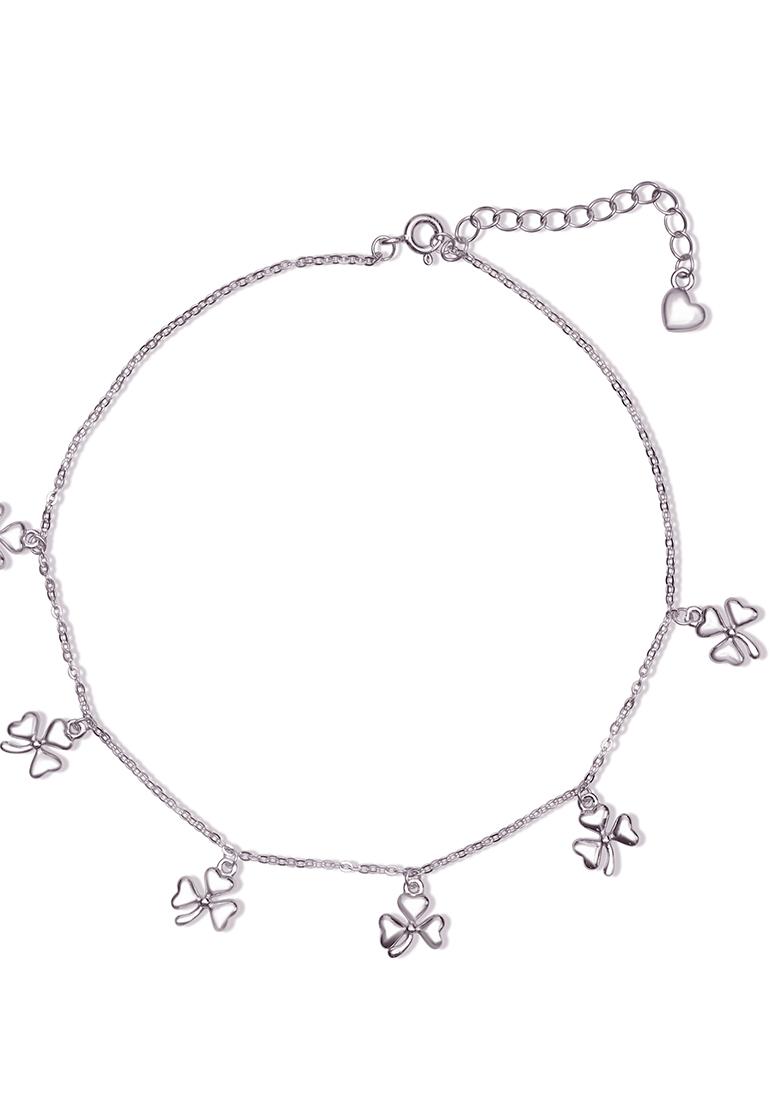 925 Pure Silver Multiple Charm Anklet