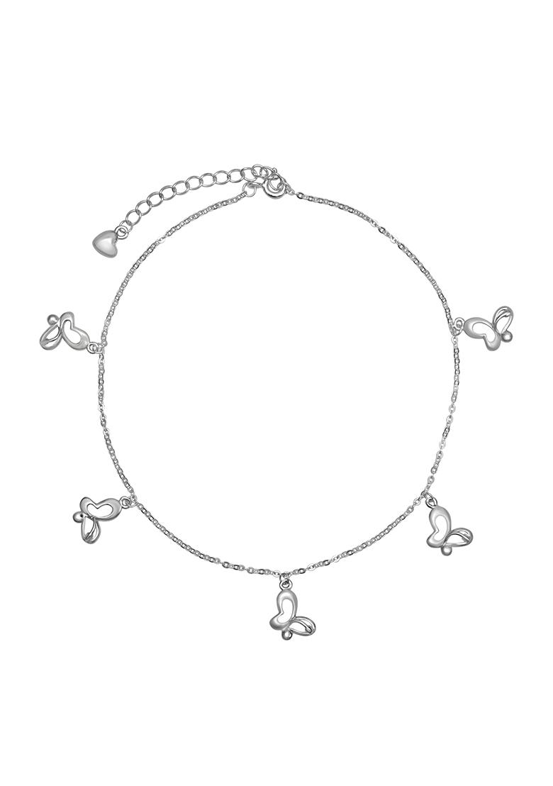 925 Pure Silver Multiple Charm Anklet