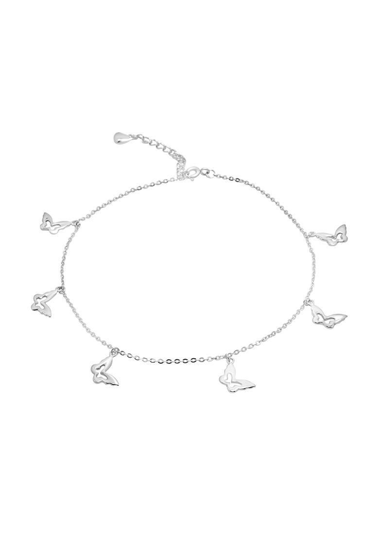 925 Pure Silver Multiple Charm Anklet