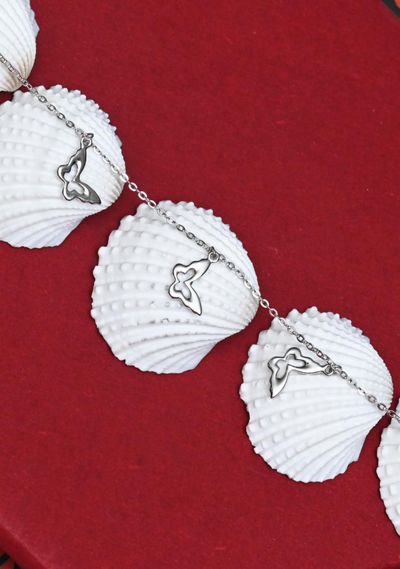 925 Pure Silver Multiple Charm Anklet