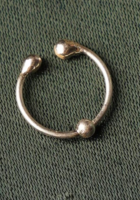 Silver Stone 925 Sterling Silver Septum Nosepin