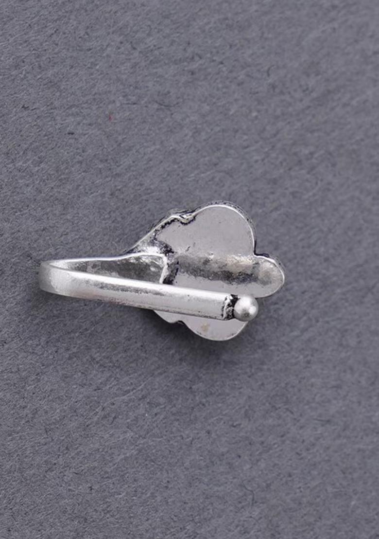 Silver Beads 925 Sterling Silver Clipon Nosepin