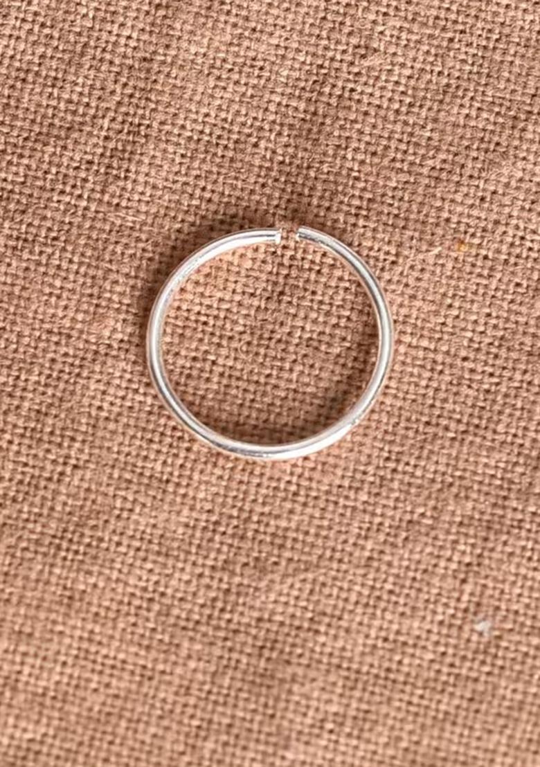 Silver Flower 925 Sterling Silver Nosering