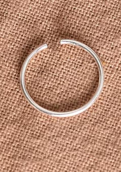 Silver Flower 925 Sterling Silver Nosering