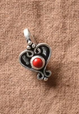 Red Stone 925 Sterling Silver Clipon Nosepin