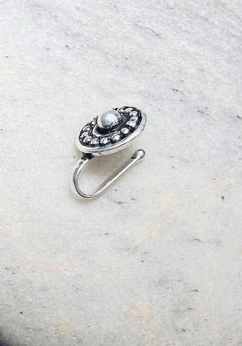 Silver Beads 925 Sterling Silver Clipon Nosepin