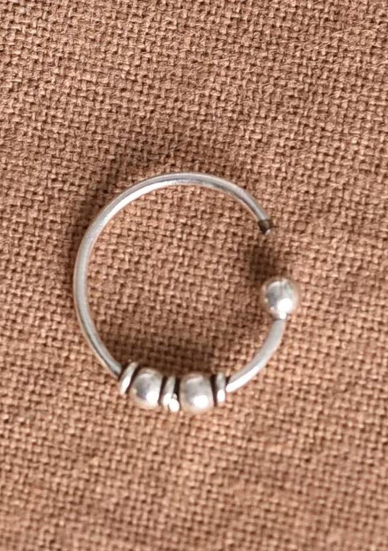 Silver Beads 925 Sterling Silver Nosering