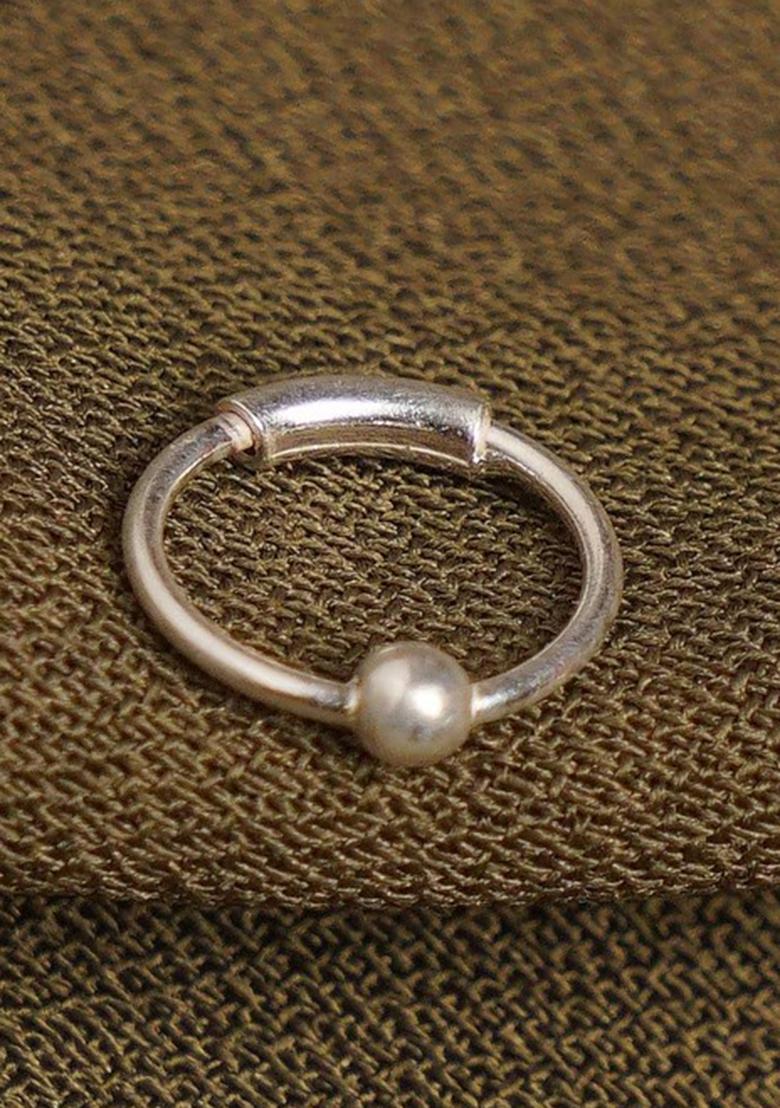 Silver Beads 925 Sterling Silver Nosering