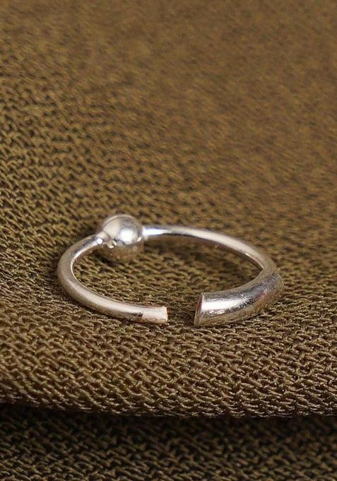 Silver Beads 925 Sterling Silver Nosering