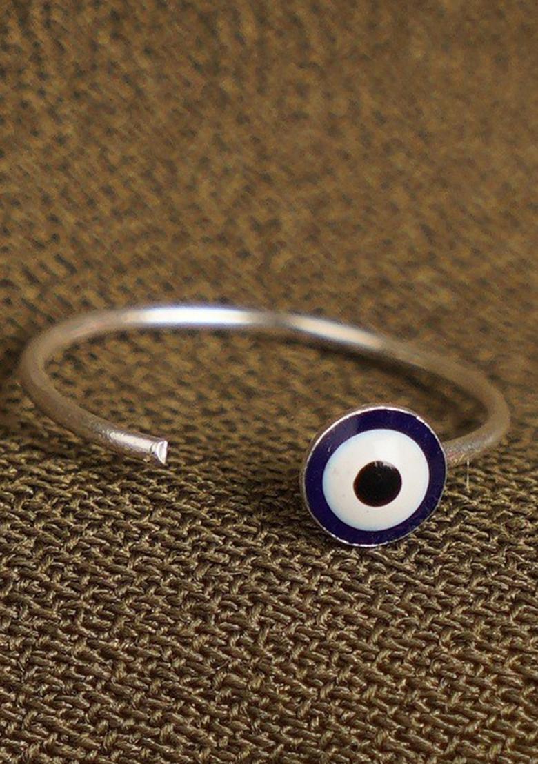 Blue Stone 925 Sterling Silver Nosering