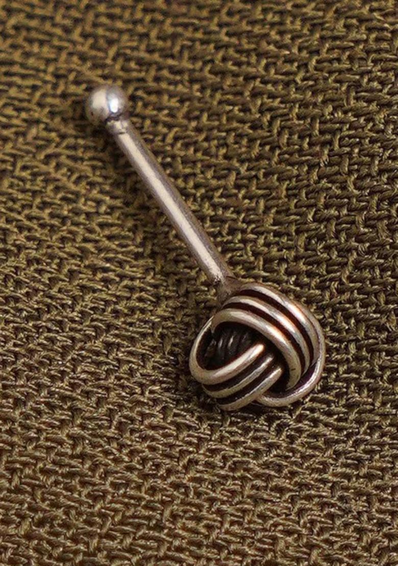 Silver Stone 925 Sterling Silver Nosepin