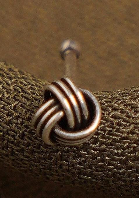 Silver Stone 925 Sterling Silver Nosepin