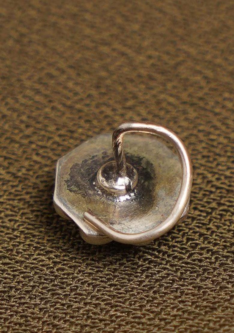 Green Plain 925 Sterling Silver Nosepin