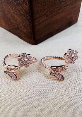 Rose Gold Rosegold 925 Sterling Silver Toe Rings
