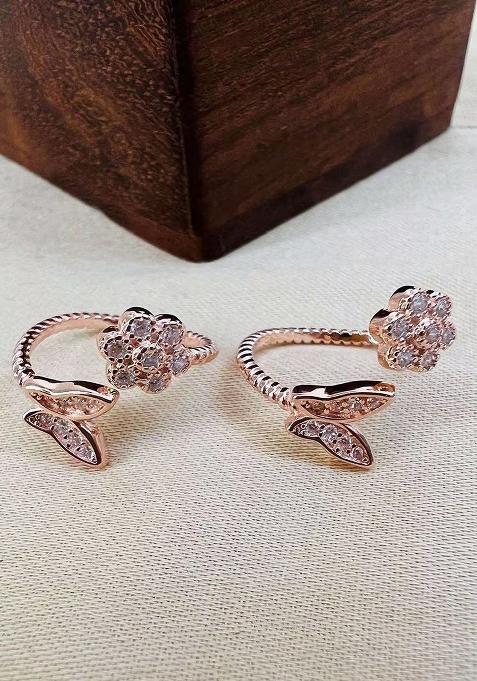 Rose Gold Rosegold 925 Sterling Silver Toe Rings