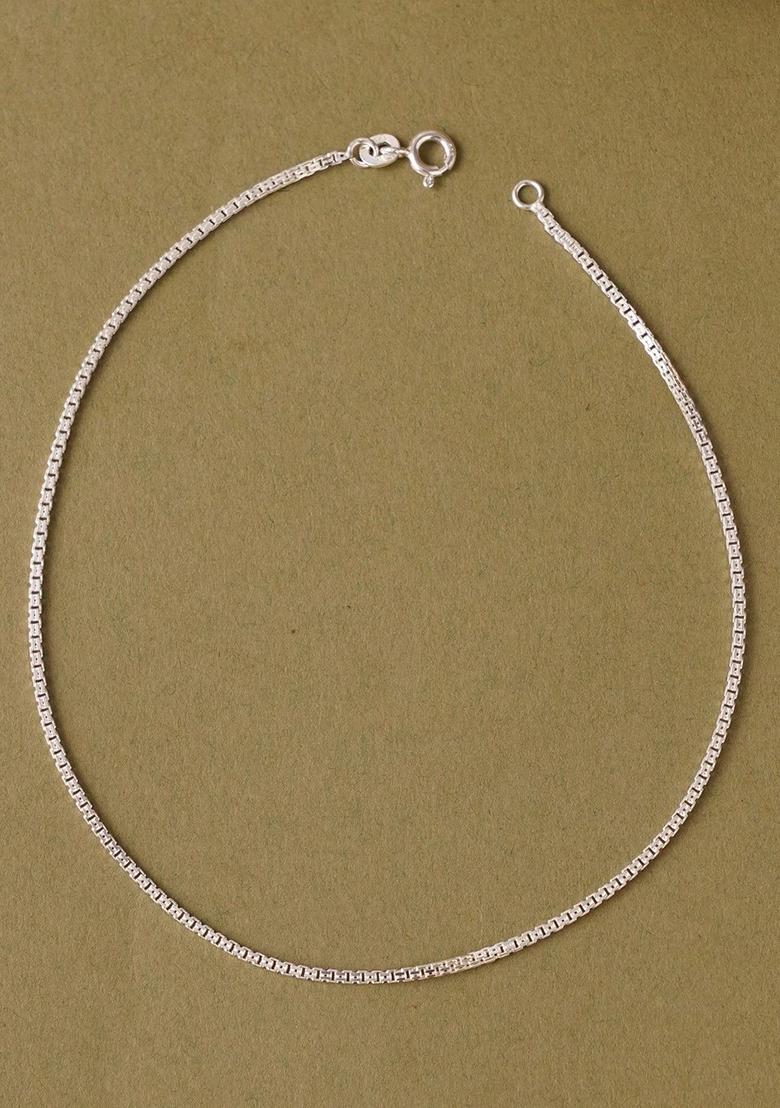 Silver Plain 925 Sterling Silver Anklets