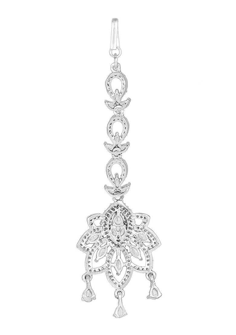 Silver Studded Rhodium Plated Head Accessories