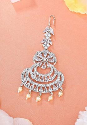 Silver Studded Rhodium Plated Head Accessories