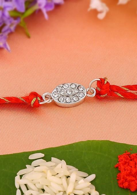 Silver Studded Rhodium Plated Bangles And Bracelets