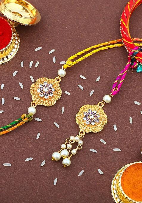 Yellow Studded Jewellery Bangles And Bracelets