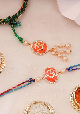 Blue Solid Bhaiya Bhabhi Rakhi