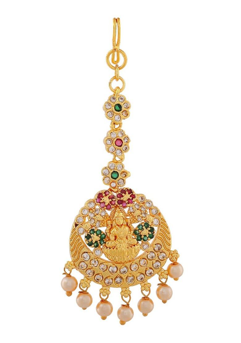 Pink Studded Gold Plated Head Accessories