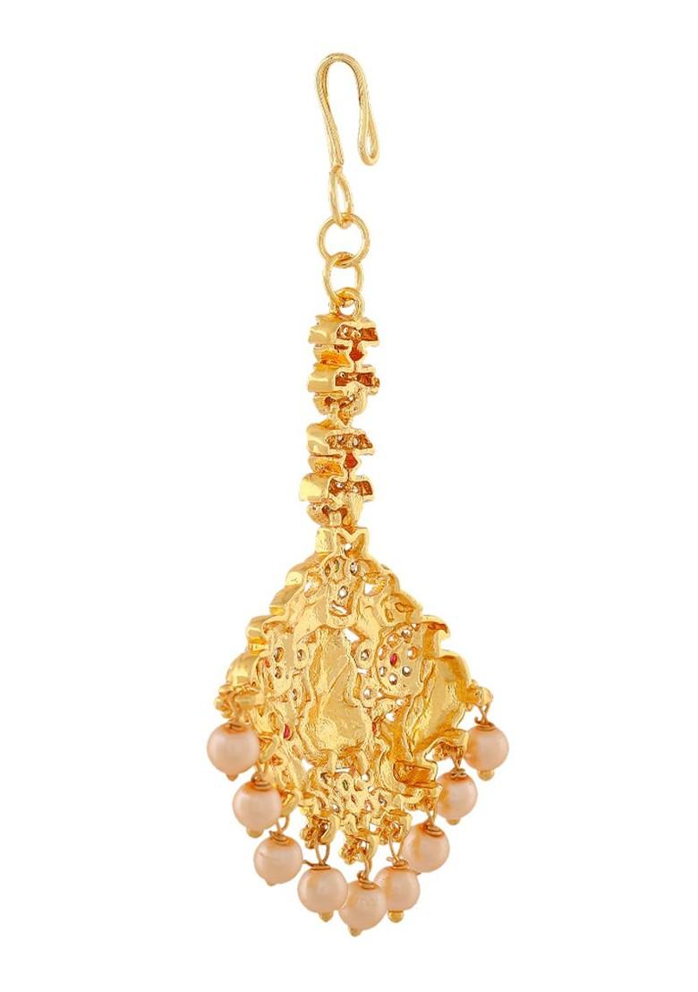 White Studded Gold Plated Head Accessories