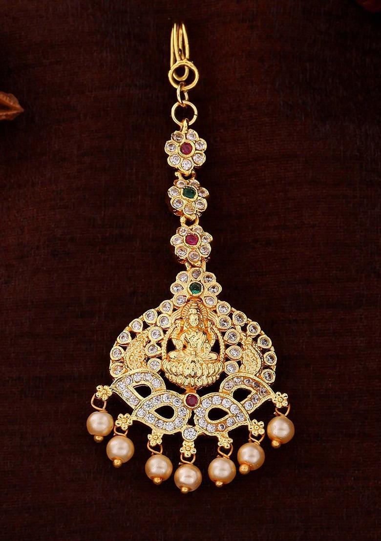 White Studded Gold Plated Head Accessories