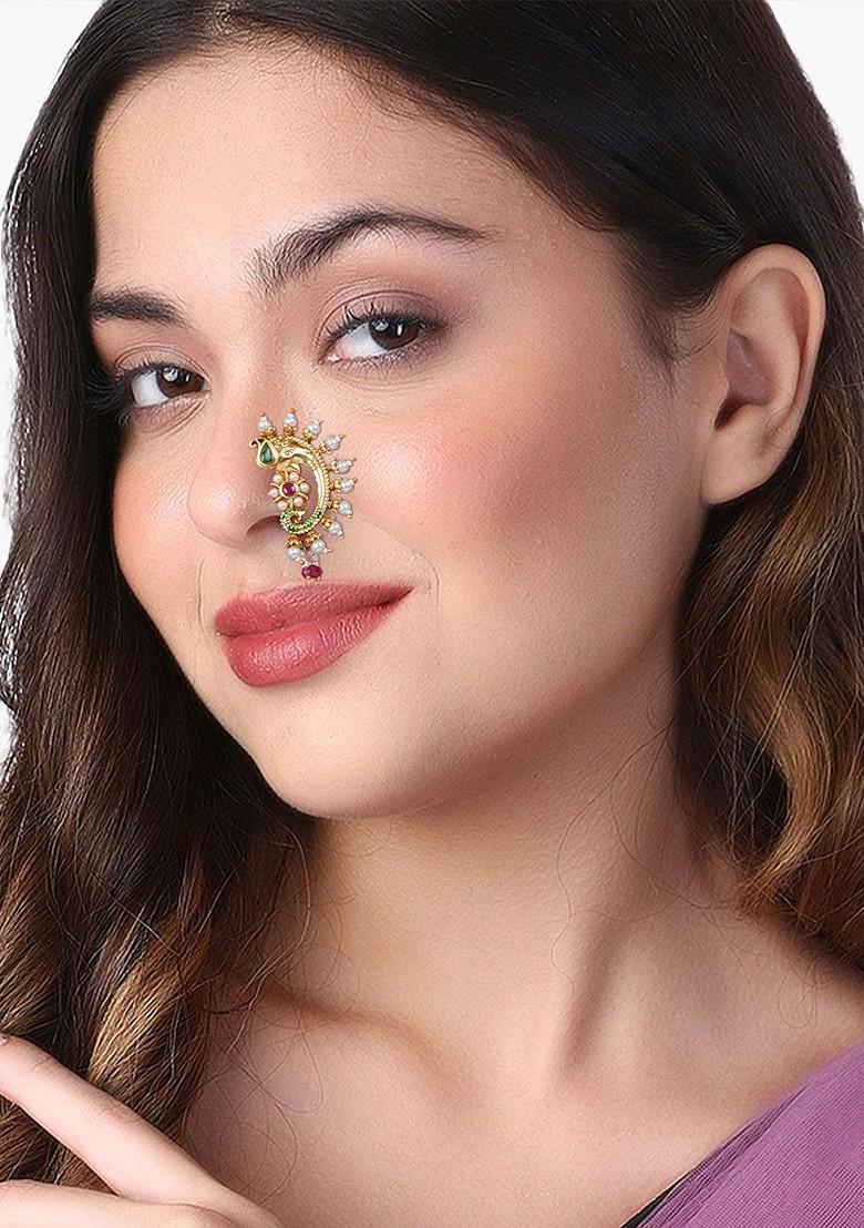 Gold Plain Gold Plated Nosepin